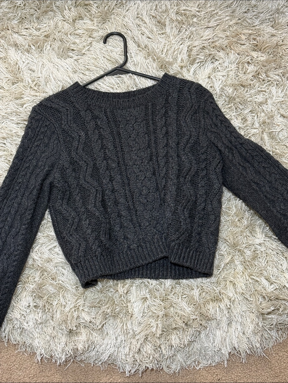 NWOT Chelsea28 Cable Knit Cropped Sweater - Picture 2 of 5